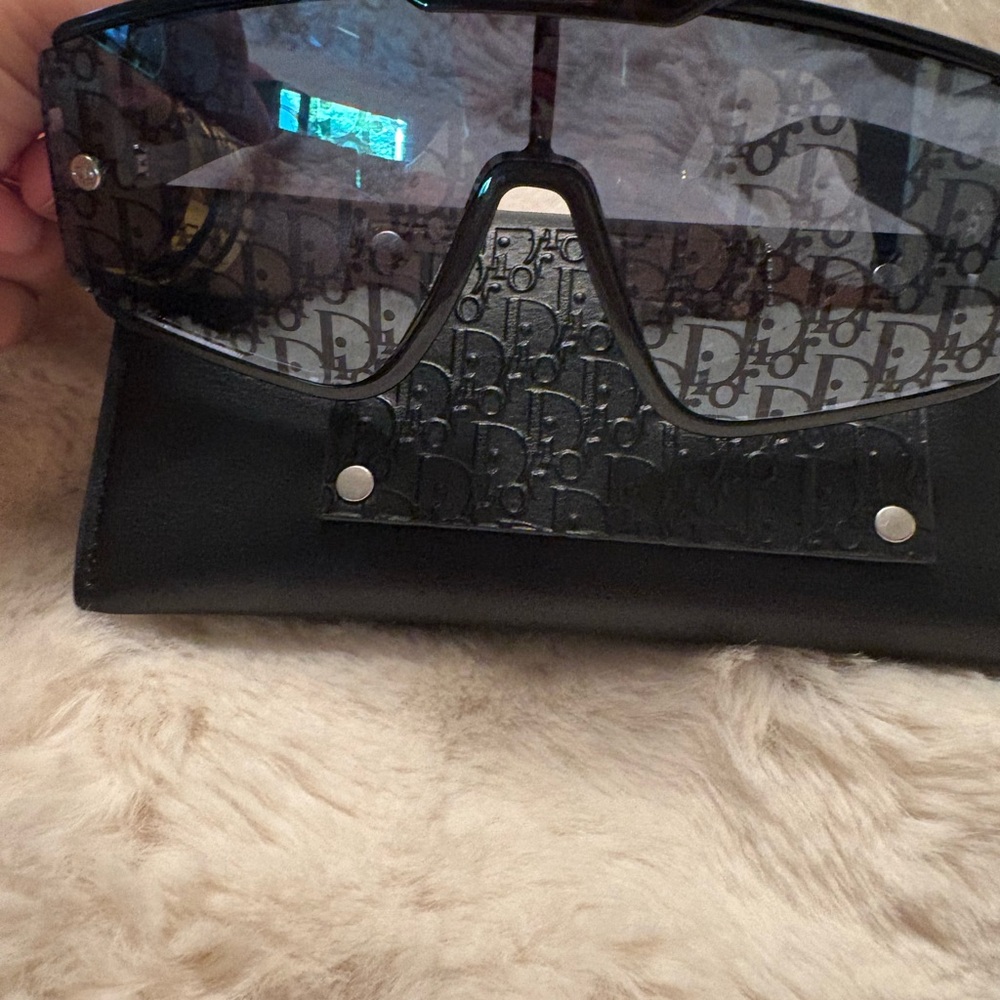 Authentic Dior  Diorxtrem Mu Mask Monogram Black interchangeable sunglasses